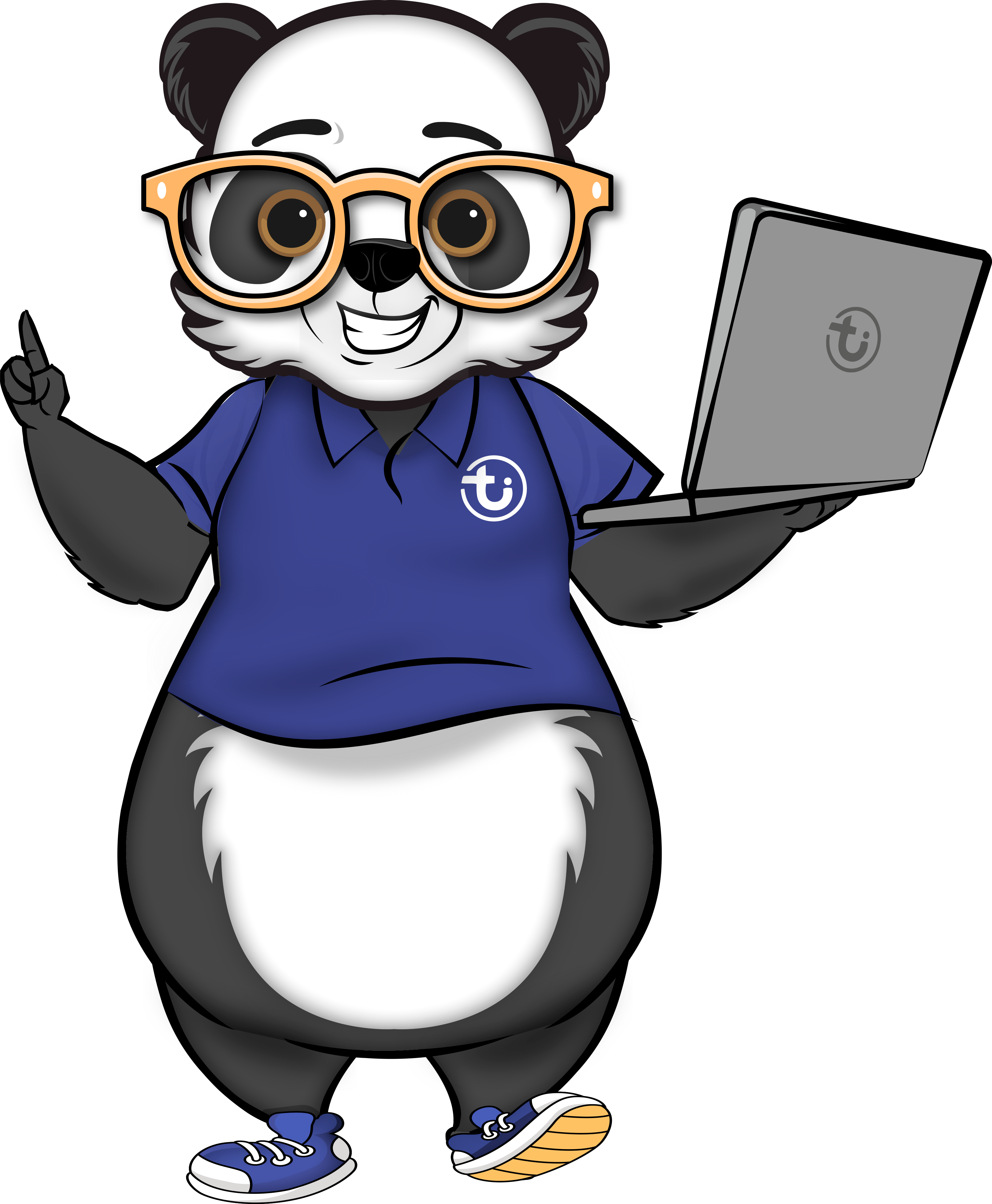 Mascote Panda TI Dinâmica